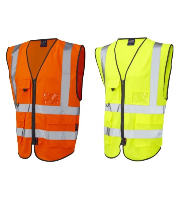 Leo Lynton ISO 20471 Class 2* Superior Waistcoat Orange/yellow